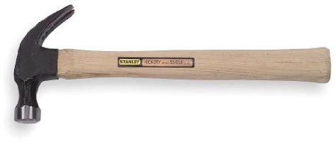 Stanley Claw Hammer 51-713 - Curved Claw, Wood Handle, Finish Hammer - 13 oz