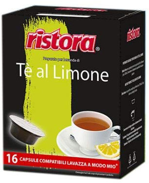 64 Capsule Compatibili A Modo Mio Ristora Te' Al Limone