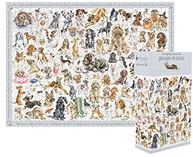Wrendale Designs by Hannah Dale - A Dog’s Life Jigsaw Puzzle - 1000 Pieces Age 10+