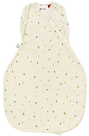 Tommee Tippee Baby-Schlafsack für Neugeborene, der Original Grobag Pucksack, hüftgesundes Design, weicher Baumwollanteil, 3-6 Monate, 2,5 Tog, Haferflocken, Marl Star
