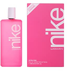 NIKE - Ultra Pink 200 ml, Colonia Mujer, Perfume Formato Spray, Eau de Toilette Natural y Femenina, Aroma Oriental Gourmand, Fragancia Fresca, Rebelde y de Larga Duración
