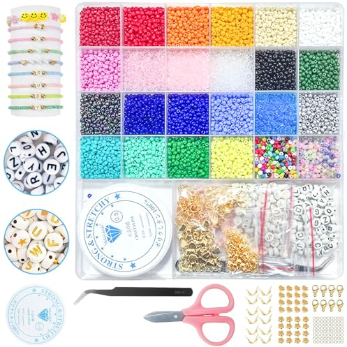 2mm/3mm/4mm Bunte Perlen Für Armbänder, schmuck Selber Machen Mit Bunte Glasperlen, Perlen Zum Auffädeln Set Für Kinder Feiertage, Geburtstage, Beads For Moden Jewellery Making (3mm)