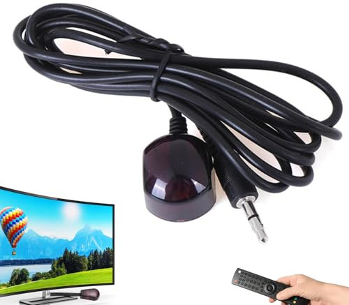 Rallonge de télécommande infrarouge universelle - Câble infrarouge externe avec adaptateur USB - Amplificateur de signal infrarouge - Compatible avec la plupart des fournisseurs de câbles, téléviseurs