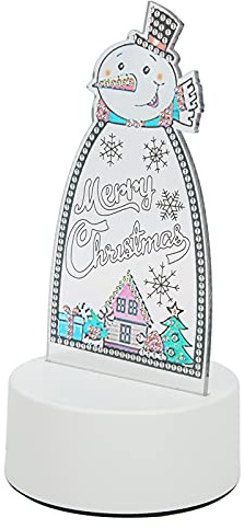 HELEVIA LED Rhinestone Målarlampa, 3D-effekt Akryl Art Nattljus för