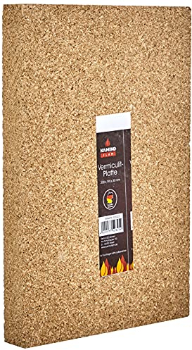 Kamino Flam 333323 - Plancha de Vermiculita, Marrón, 30 x 19.8 x 3 cm