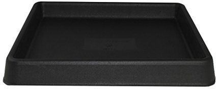 Tusco Products TRSQ11BK Pflanzschale, quadratisch, Schwarz