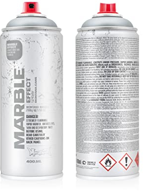 415371 Montana Marmor-Effekt, Silber, 400 ml (Emsilver)