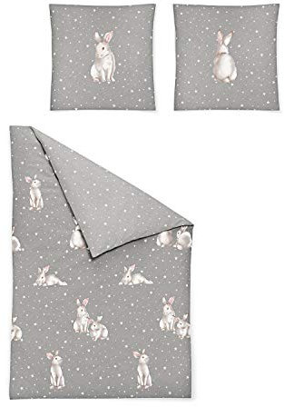 Irisette Biber Bettwäsche Dublin Schneehase lila 8026-70