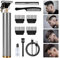 URAQT Trimmer Professionale, Elettrico Trimmer Per Barba USB Ricaricabile Tagliacapelli con 4 Pettini Guida, Cordless Hair Trimmer Macchinetta Capelli Professionale per Barbiere e Casa(D'argento)