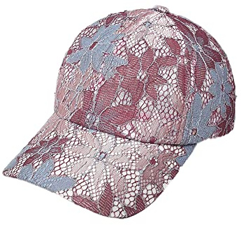 SJTJSPX Baseballkappe Herren Damen Baseball Cap UV Schutz Basecap Gestickte Blumen Sommermütze Mesh Sonnenhut Verstellbar Schirmmütze Outdoor Sport Snapback Cap Mode Hut für Reisen Freizeit Camping