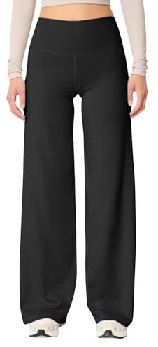 Generisch Straighthose Yogahose Damen Geradem Bein Hose Mittlere Taille Sweathose Strecken Sporthose Lose Gerade Hoses Activewear Damen Pants Yoga Hose Fitness Training Sport