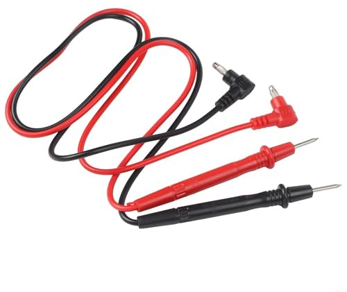 Set di cavi per multimetro con clip digitale e sonda voltmetro con guaina completa e asta morbida per collegamenti elettrici sicuri