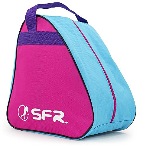 SFR Vision Skate Bag - Pink | Carries Children's Size Skates, Perfect for Carrying Ice, Inline, or Quad Roller Skates and Accessories.