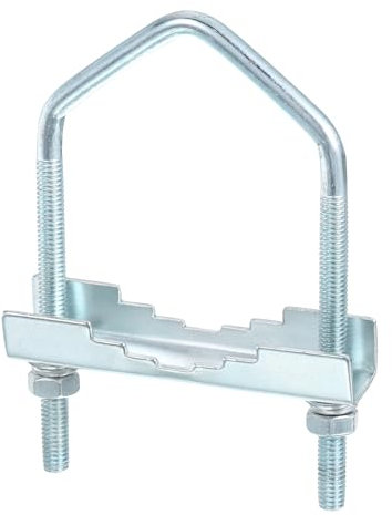 sourcing map Kit de support croisé de mât d'antenne avec boulon en U, matériel de montage pour antenne extérieure, M6 x 100 x 50 mm