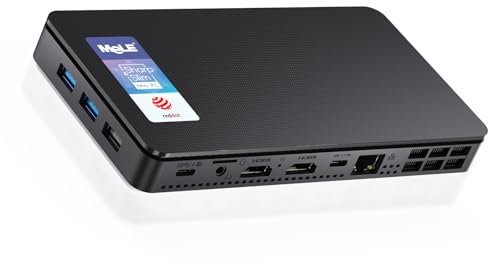 MeLE Overclock 4C Mini PC 12è Gén N100(jusqu'à 3,4 GHz) 16Go RAM 512Go Stockage Petit Ordinateur de Bureau Wi-FI 5/BT5.1/Ethernet,Triple Affichage,USB C Tout-en-Un pour Les Entreprises/Bureau/Accueil