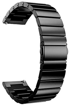 Titta på remmen 20mm 22mm Band rostfritt stål ersättande smart länkarmband för Gear S2 Classic S3 Galaxy