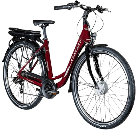 ZÜNDAPP Z503 28 Zoll Ebike Damen Fahrrad E City Bike Damenfahrrad Tiefeinsteiger Hollandrad mit Gangschaltung Fahrrad mit tiefem Einstieg Ebike