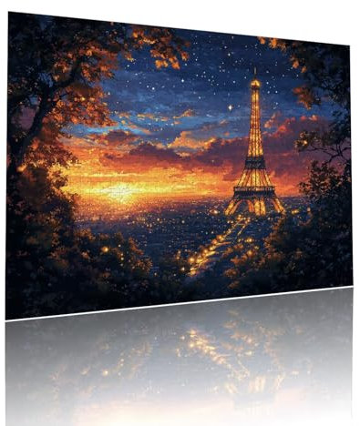 Jigsaw Puzzle Adultos Cielo Estrellado Paisaje Rompecabezas Educa Puzzle Desafiando lo Imposible 5000 Piezas Incluye Pegamento Fix a Partir de 7 AñOs Actividades de Juego, como Regalo 105x156cm t-965