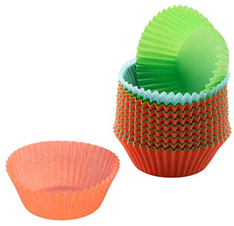 ORIGINAL KAISER Inspiration - Moldes de papel multicolor para 150 magdalenas / muffins / cupcakes Ø 7cm