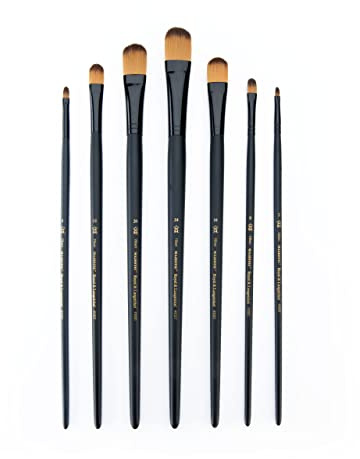 Majestic Royal and Langnickel Long Handle Paint Brush Set, Filbert, 7-Piece