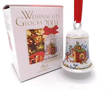 Hutschenreuther Porzellanglocke Weihnachtsglocke 2003 OVP -