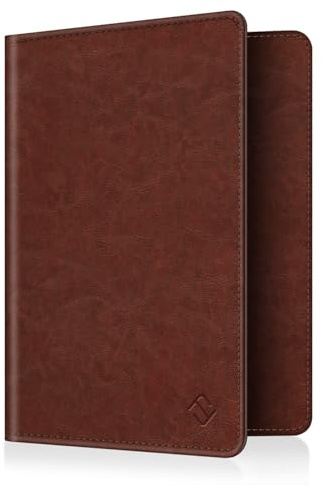 FINTIE Reisepass Impfpass Hülle, Kunstleder Reisepasshülle Travel Organizer | RFID-Blockier für Kreditkarten, Ausweis, Reisedokumente Damen Herren,