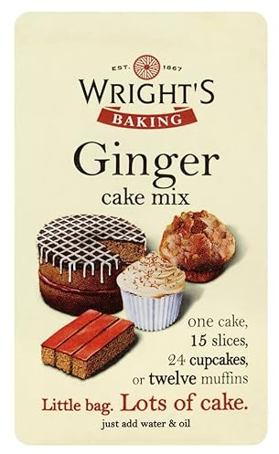 Wright's | Baking Ginger Cake Mix 5X500G | Ginger cake mix with a punchy blend of spices can be used to bake light & moist cakes, slices, muffins or cupcakes