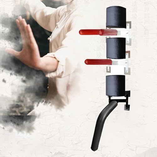 Wing Chun Dummy Wing Chun Holzpuppe, Tragbare Kampfsportpuppen für Zuhause, Einfach Zusammenzubauender Wing Chun Chi Handtrainer, Wing Chun Dummy Freistehend