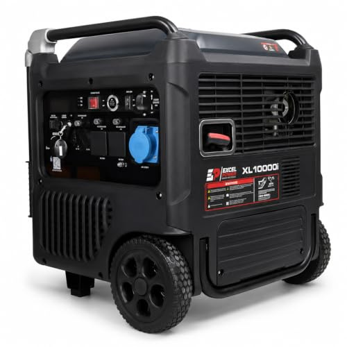 Excel Power XL10000i Portable Petrol Inverter Generator 8.8kW | Pure Sine Wave Electric & Remote Start | 8200W Rated Generator for Camping, Motorhome, & Home Backup | 3-Year Warranty