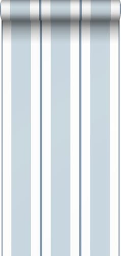 Sanders & Sanders papier peint à rayures bleu 53 cm x 10 m