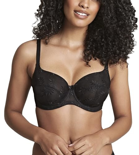Panache Women's Tango Underwired Balconnet Bra Soutien-Gorge, Noir, FR: 100H (Taille Fabricant: 38H) Femme
