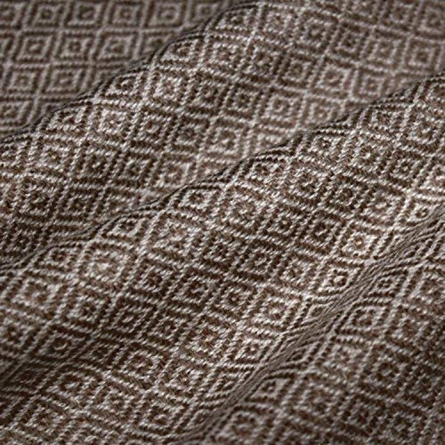LORENZO CANA Coperta in lana di 100% cashmere – copriletto, copridivano o plaid – squisita e accogliente in marrone caffè bianco