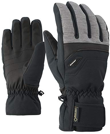 Ziener Herren Glyn GTX Gore Plus Warm Glove Alpine Ski-handschuhe, grau (dark melange), 8.5
