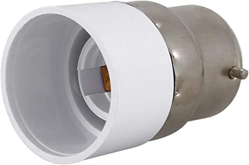 CABLEPELADO Adaptador B22 a E14 | Adaptador conversor de montura B22 a casquillo E14 | Apto para lámparas LED halógenas y de ahorro | Plástico | 1 unidad