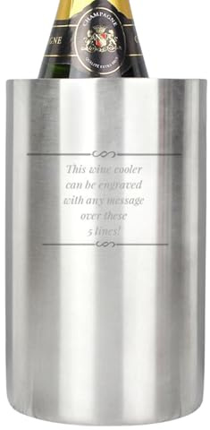 Personalised Any Message Wine Cooler. A Fantastic Wine Bucket for Any Occasion - an Engagement, Wedding, Anniversary, New Home Or New Job Gift.