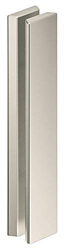 ALPENSTAHL Design Stangengriff Zimmertür Türgriff Aluminium Stoßgriff paarweise für Glastüren zum Aufkleben | Edelstahl matt | Länge: 200 mm | Griff zum Kleben | 1 Paar - Glas-Türgriff für Schiebetür