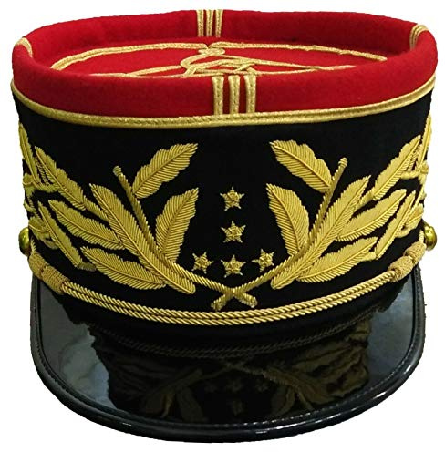 Cappello militare francese Kepi, cappello ricamato dell'esercito francese, cappello ricamato Predefinito 7.25