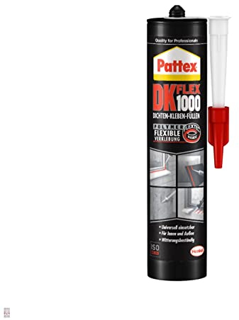 PATTEX DK FLEX 1000 Colle de montage professionnelle Fixe Montage facile de nos panneaux en PVC XPS EPS – Tous les panneaux 3D toutes surfaces