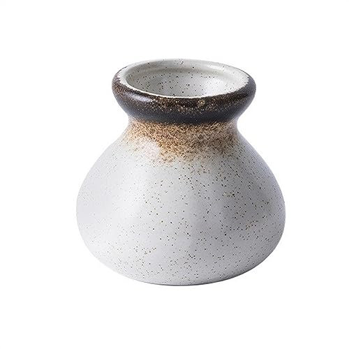 Zahnstocherspender Dekorativer Keramik-Zahnstocher-Wattestäbchenhalter, Keramik-Obstpflückerbehälter, Glasbox küchen Gadget (Color : White)