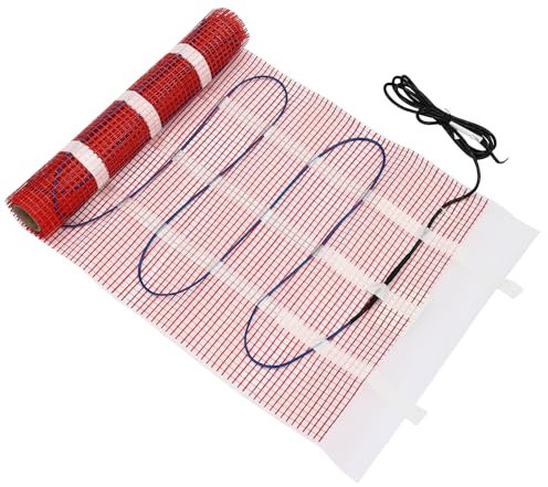 Underfloor Heating Mat 450W, Floor Heating Pad mit Thermostat Coverage Area 3m² Self-Adhesive Floor Heating System for Tile Wood Laminate