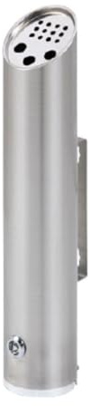 LIAN16PENG Garbage Cans Smoking Room Stainless Steel Ash Column Outdoor Indoor Wall Mounted Trash Can Outside Trash Bin(Medium)