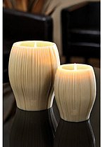 Fink INCAVO/Kerze,Sand-Creme/H.18cm,D.15cm