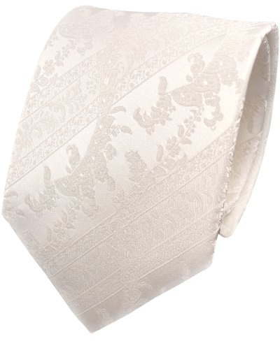 TigerTie Designer Seidenkrawatte in gestreift gemustert - Krawattenbreite 8 cm