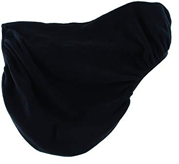 Rhinegold Sattelbezug aus Fleece, Schwarz