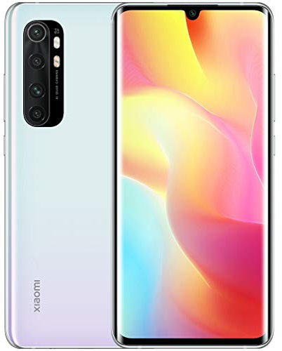 Xiaomi Mi Note 10 Lite Smartphone - 6.47″ 3D Curved AMOLED Display, RAM 6GB ROM 128GB, AI Quad Caméra 64MP, Blanc (Reconditionné)