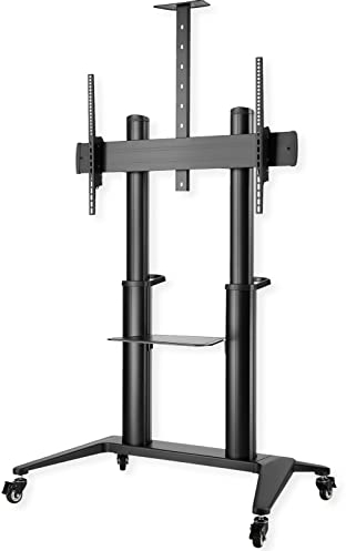 ROLINE LCD-/TV-Rollständer, bis 140 kg, schwarz