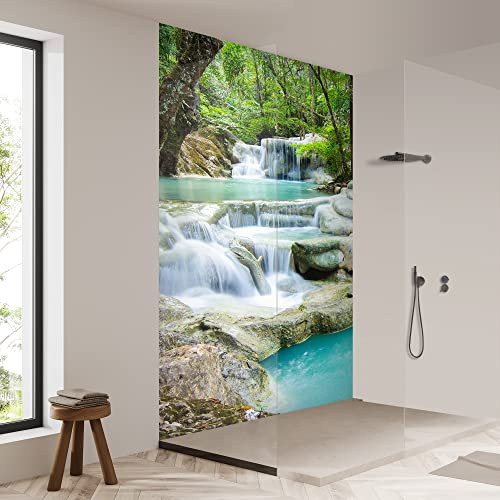 yourplate Duschrückwände individuelle Größe (Buer Mai Long) | 3mm Aluminium Verbundplatte, exklusives Design, einfache Montage, geringes Gewicht, fugenlos, wasserdicht, pflegeleicht