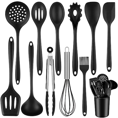 Royouzi Utensilios de Cocina de Silicona 22 Piezas Juego de Utensilios Antiadherentes Cucharas de Cocina Silicona Resistente al Calor, Antiadherente y Resistente a los Arañazos
