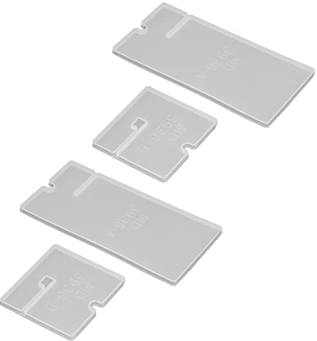 Staffe per Stampi in Silicone Impostazioni di Decorazione Stampi per Porta Cellulare Stampi Semplici 2 Set Cristallo Epossidico Stampo Resina Materiale Plastico Stampi per Colata