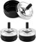 QWORK® 3 Piezas Ceniceros Cenicero con Tapa, Cenicero Giratorio Moderno Cenicero de Viento, Cenicero Redondo para Cigarrillos con Bandeja Giratoria para Exteriores, Hogar, Bar, Oficina